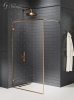 NEW TRENDY Kabina prysznicowa ścianka walk-in AVEXA COPPER BRUSHED 140cm EXK-4324